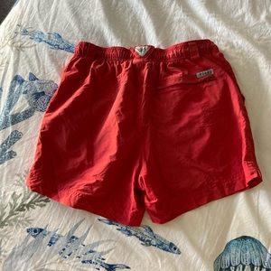 COLUMBIA RED PERFORMANCE FISHING GEAR SHORTS